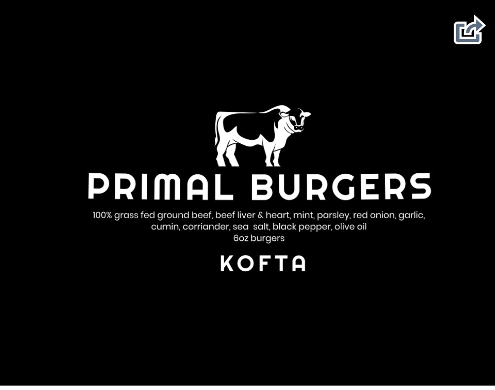 Kofta burgers 2x6oz