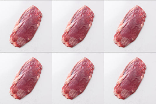 Six grass fed flat iron steaks